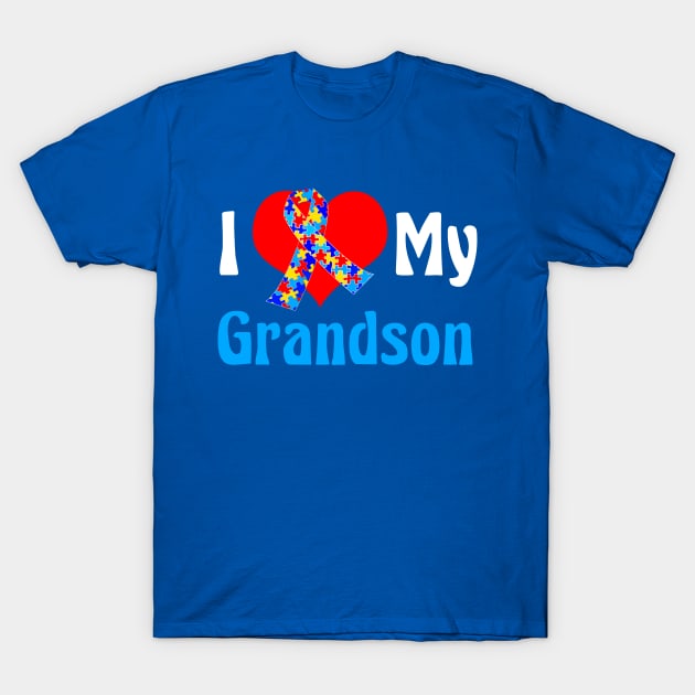 I Love My Grandson T-Shirt by epiclovedesigns